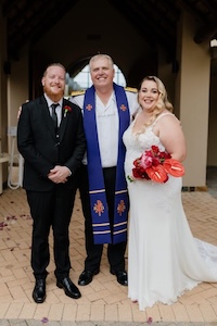 Wedding ceremony by Dr. Gerrit Rademeyer in Breyten