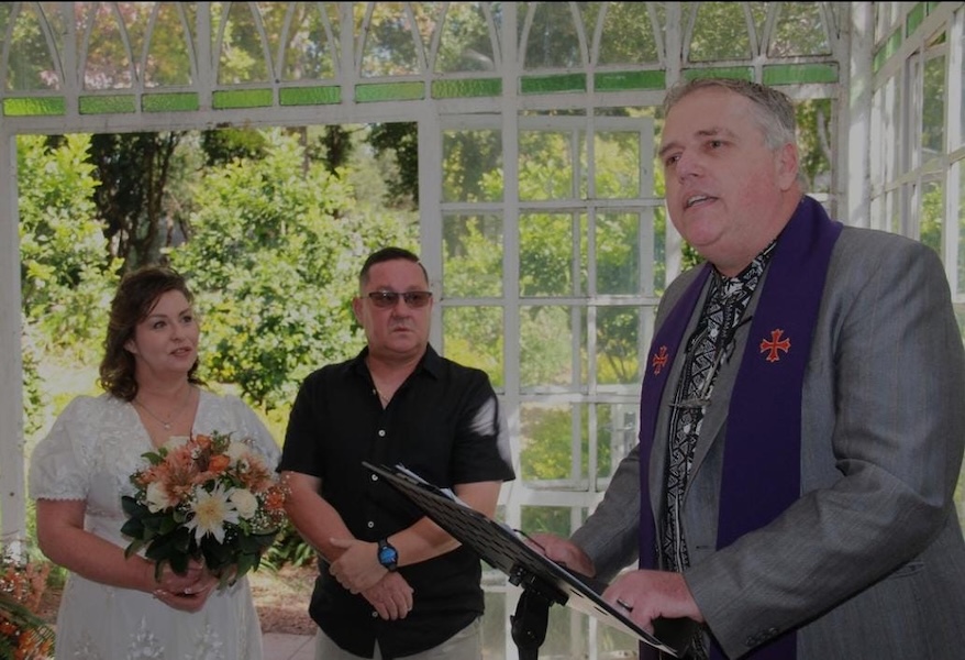Wedding ceremony by Dr. Gerrit Rademeyer in Breyten