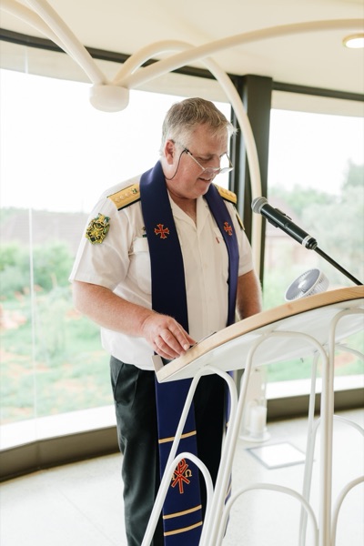 Wedding ceremony by Dr. Gerrit Rademeyer in Breyten