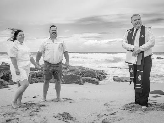 Wedding ceremony by Dr. Gerrit Rademeyer in Breyten