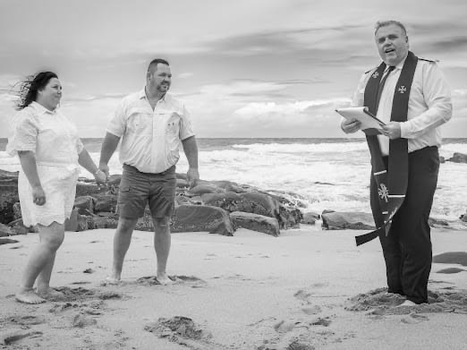 Wedding ceremony by Dr. Gerrit Rademeyer in Breyten