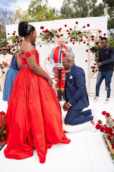 Wedding ceremony by Dr. Gerrit Rademeyer in Breyten