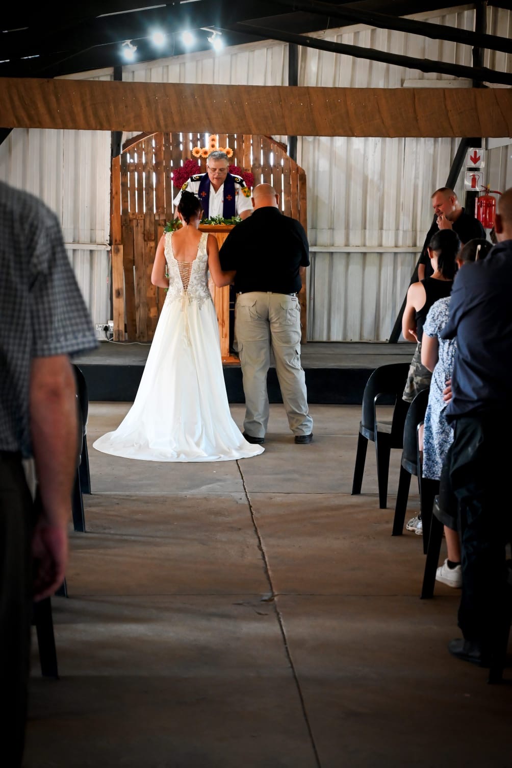 Wedding ceremony by Dr. Gerrit Rademeyer in Breyten
