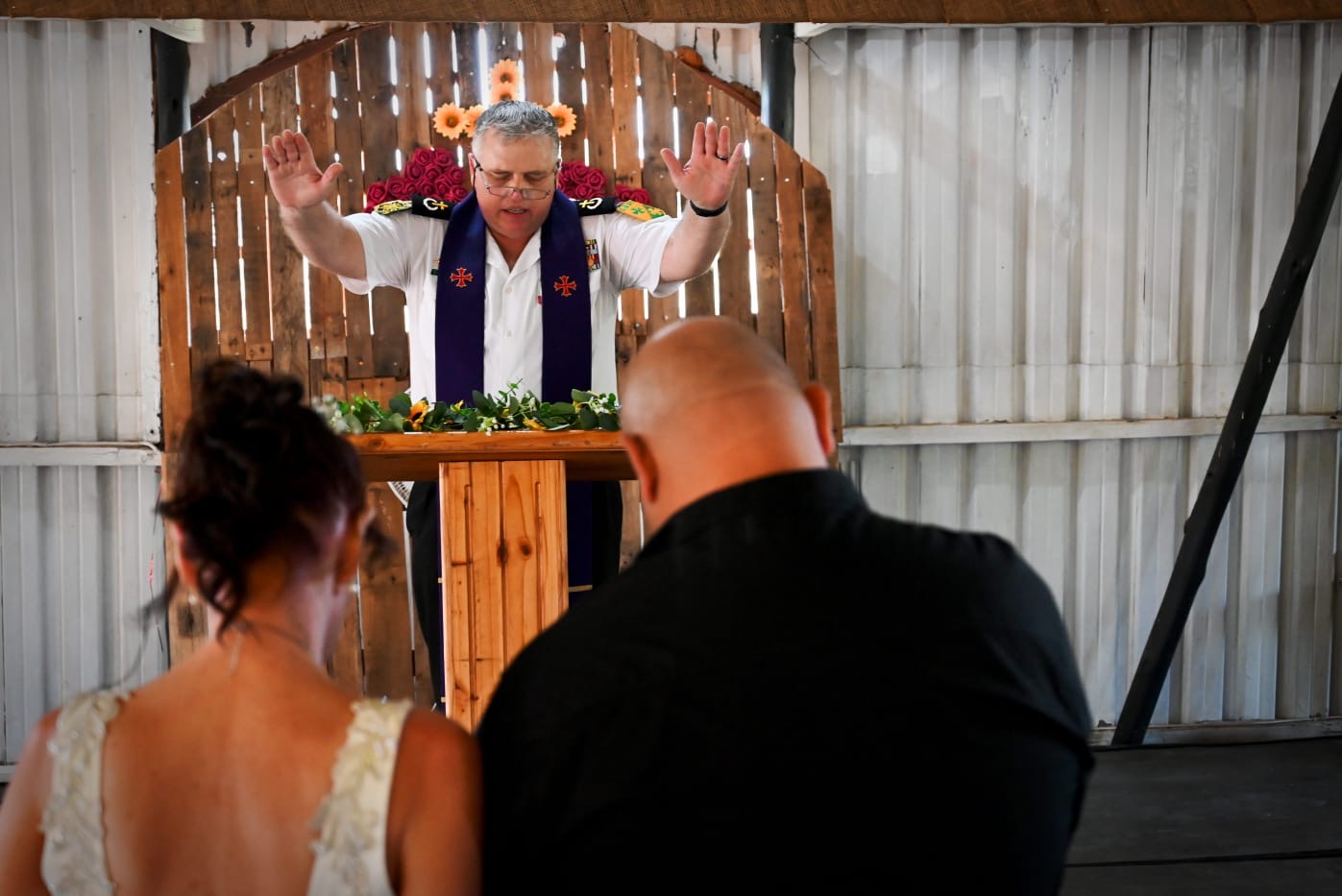 Wedding ceremony by Dr. Gerrit Rademeyer in Breyten